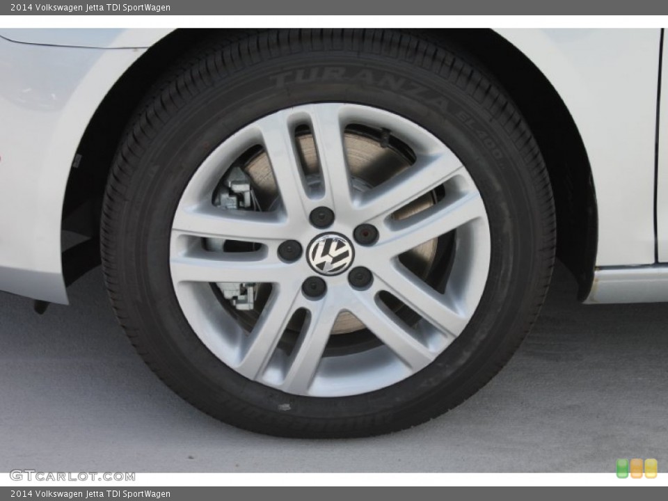 2014 Volkswagen Jetta TDI SportWagen Wheel and Tire Photo #85056799