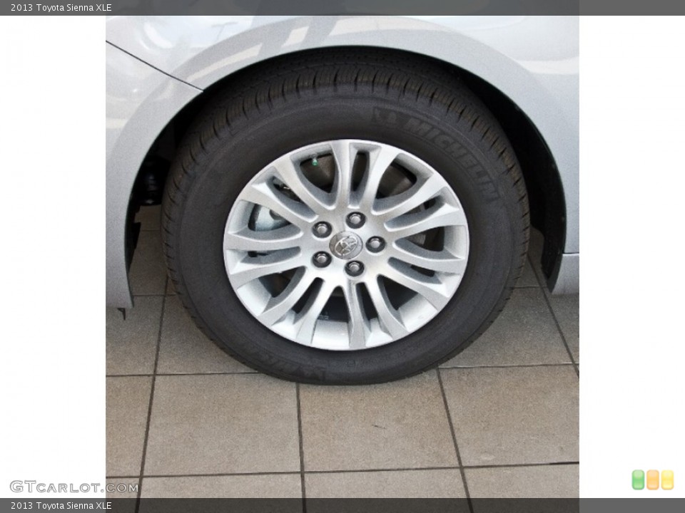 2013 Toyota Sienna XLE Wheel and Tire Photo #85076213