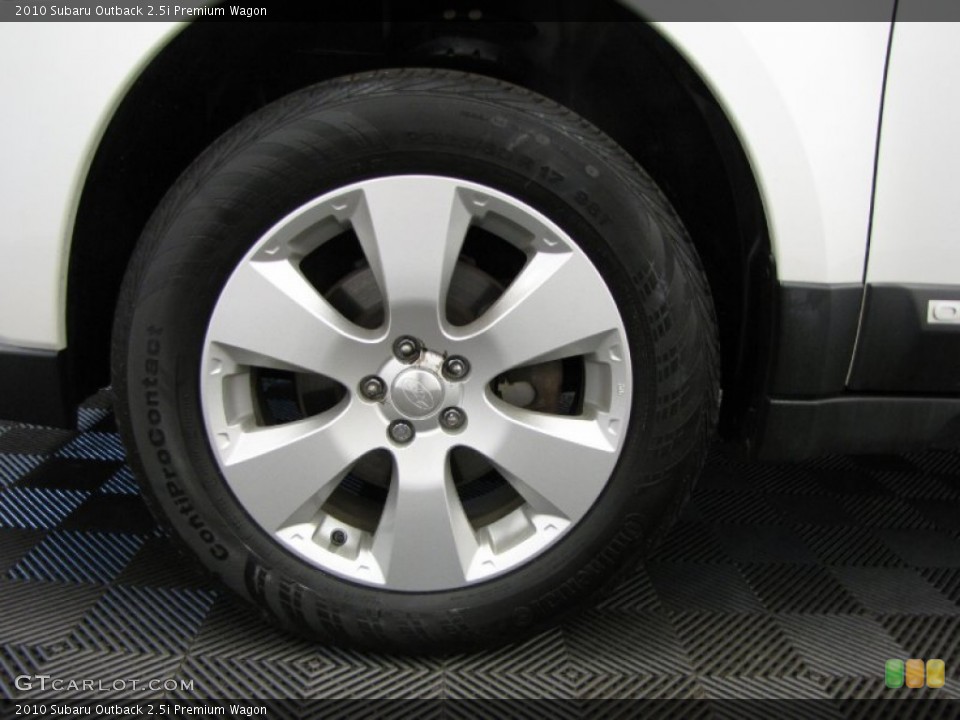 2010 Subaru Outback 2.5i Premium Wagon Wheel and Tire Photo #85088566