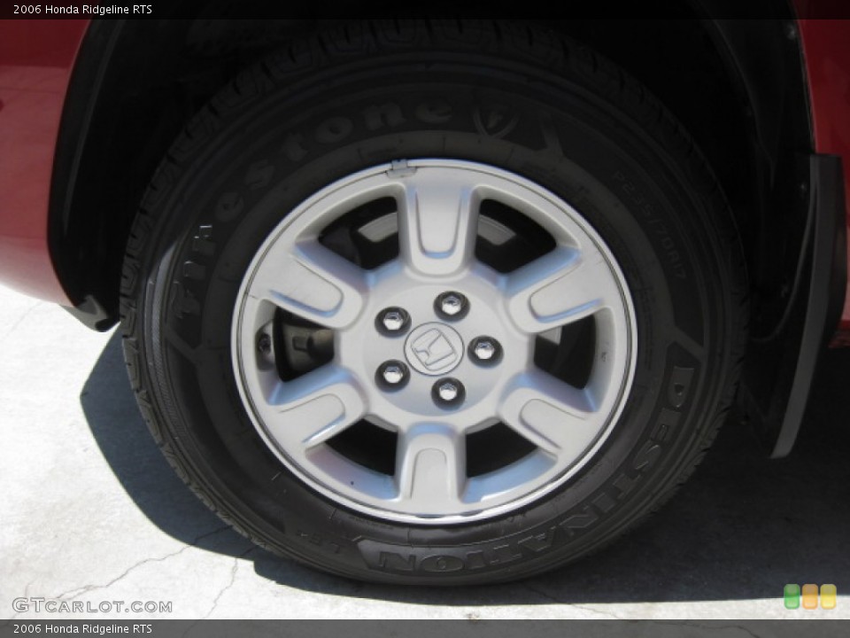 2006 Honda Ridgeline RTS Wheel and Tire Photo #85100020