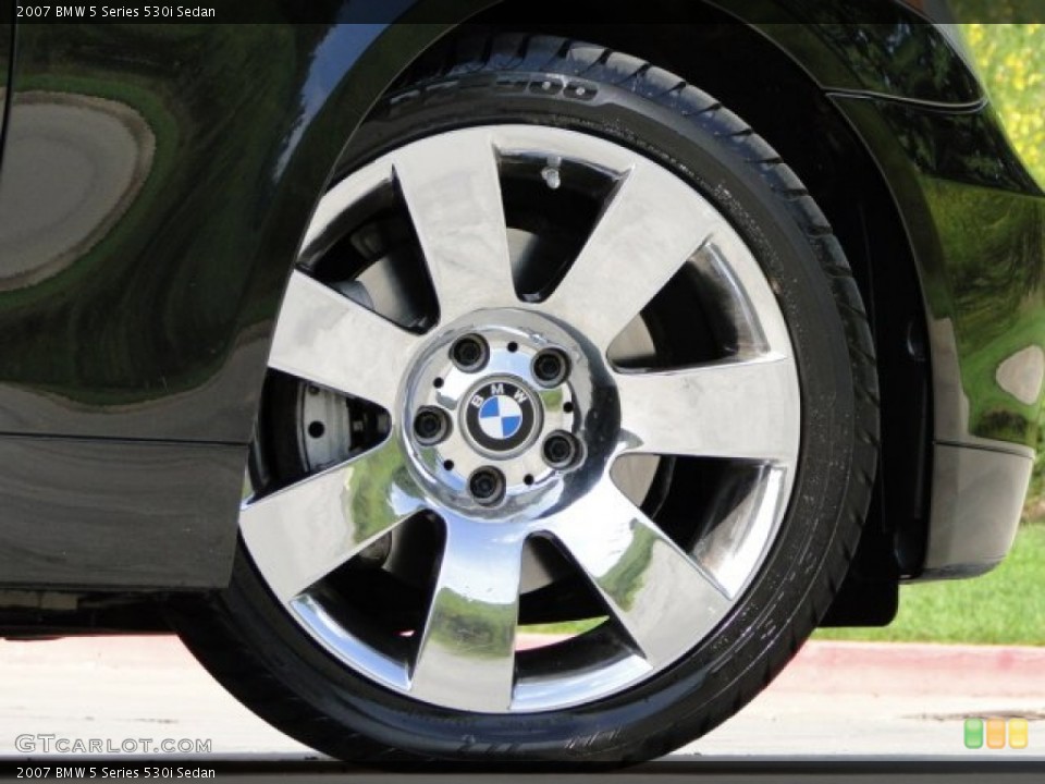 2007 BMW 5 Series 530i Sedan Wheel and Tire Photo #85115162