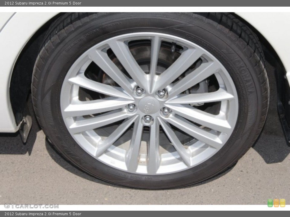 2012 Subaru Impreza 2.0i Premium 5 Door Wheel and Tire Photo #85116207