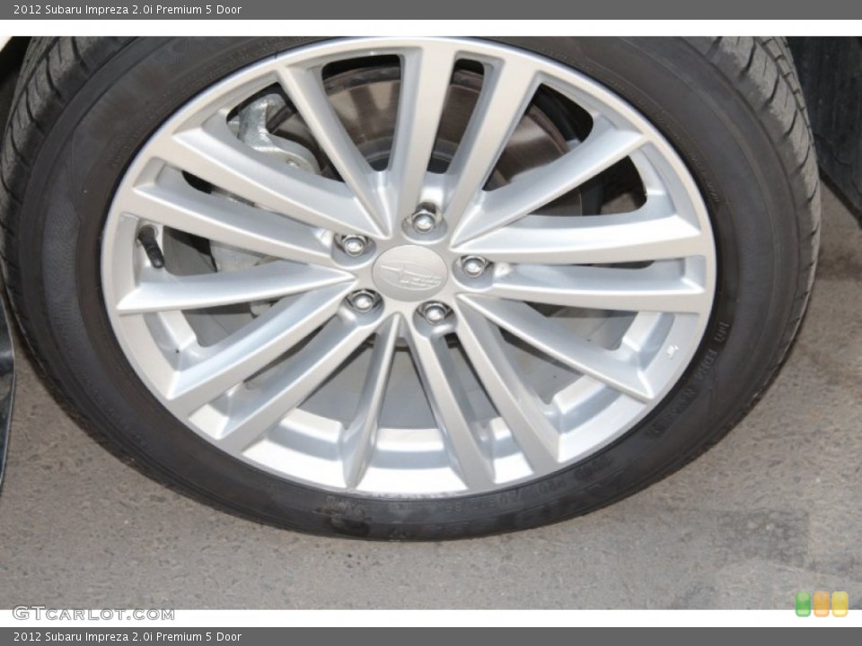 2012 Subaru Impreza 2.0i Premium 5 Door Wheel and Tire Photo #85116227