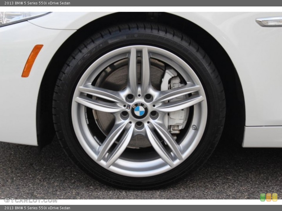 2013 BMW 5 Series 550i xDrive Sedan Wheel and Tire Photo #85126910