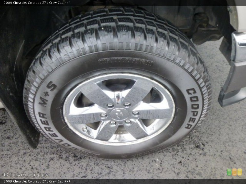 2009 Chevrolet Colorado Z71 Crew Cab 4x4 Wheel and Tire Photo #85142645