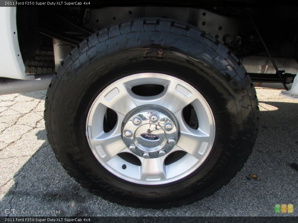 2011 Ford F350 Super Duty XLT SuperCab 4x4 Wheel and Tire Photo #85143947