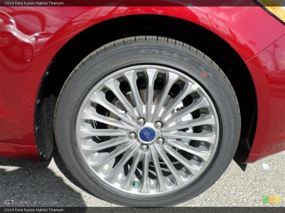 2014 Ford Fusion Hybrid Titanium Wheel and Tire Photo #85159637