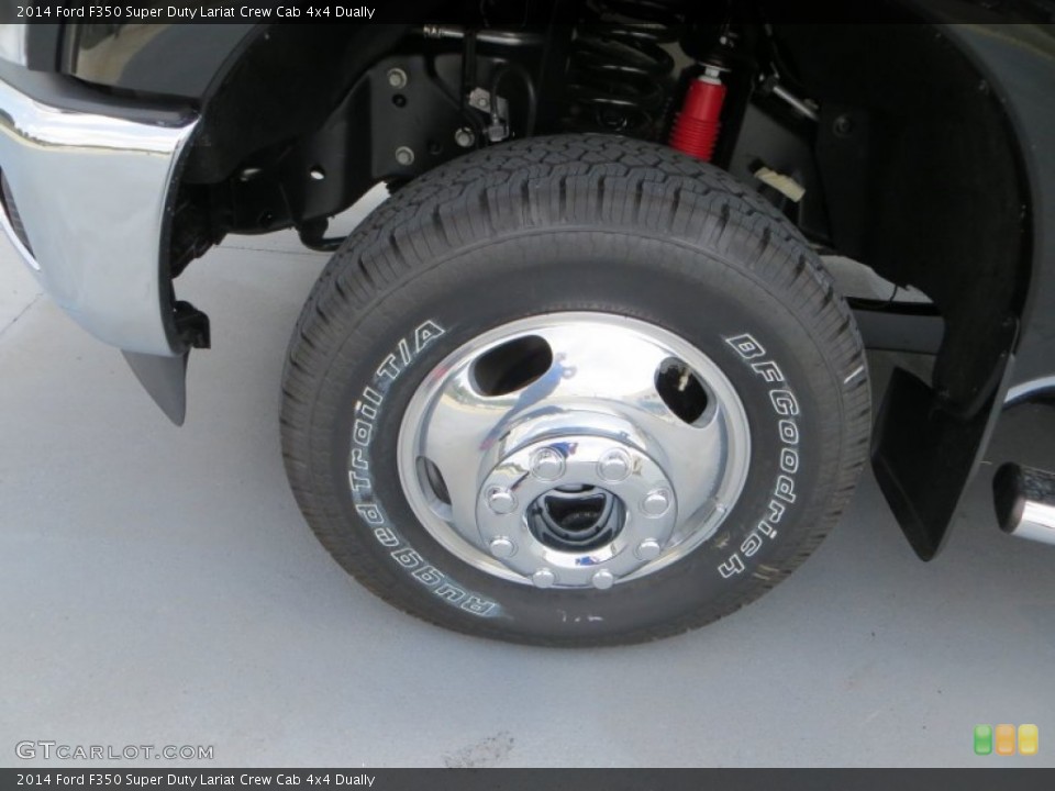 2014 Ford F350 Super Duty Lariat Crew Cab 4x4 Dually Wheel and Tire Photo #85165352