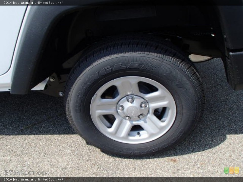 2014 Jeep Wrangler Unlimited Sport 4x4 Wheel and Tire Photo #85192472