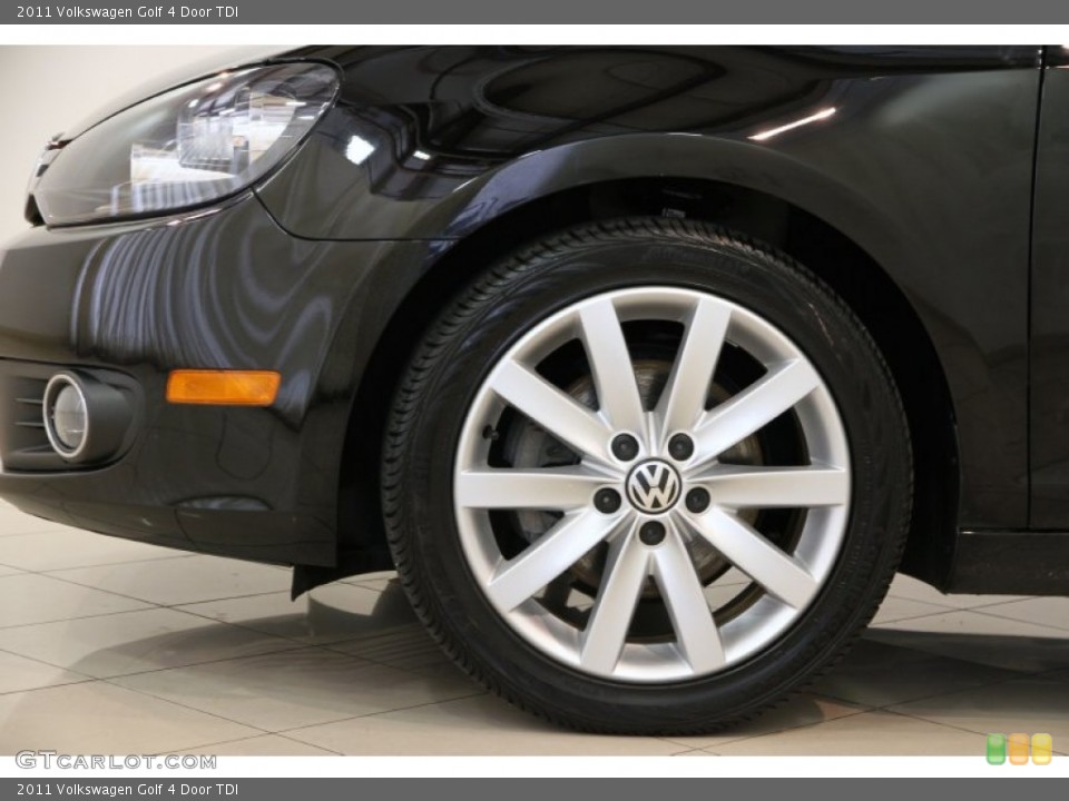 2011 Volkswagen Golf 4 Door TDI Wheel and Tire Photo #85195580