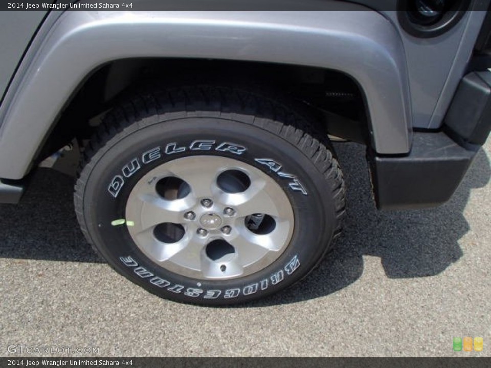 2014 Jeep Wrangler Unlimited Sahara 4x4 Wheel and Tire Photo #85196678