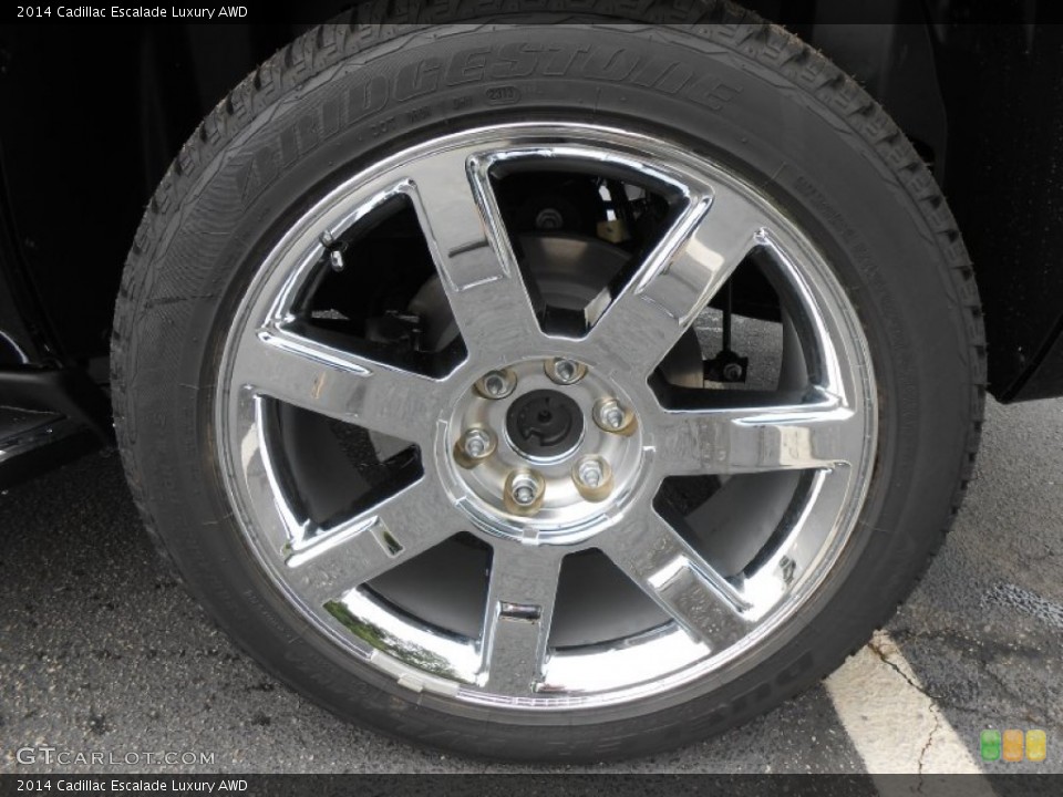 2014 Cadillac Escalade Luxury AWD Wheel and Tire Photo #85218710
