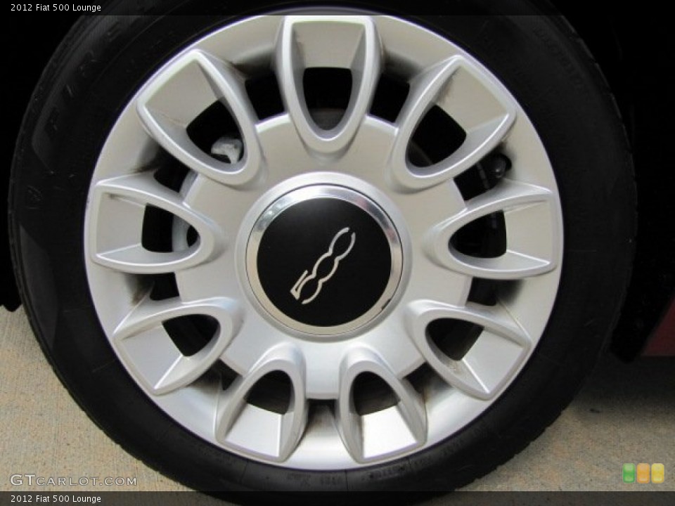 2012 Fiat 500 Lounge Wheel and Tire Photo #85222913