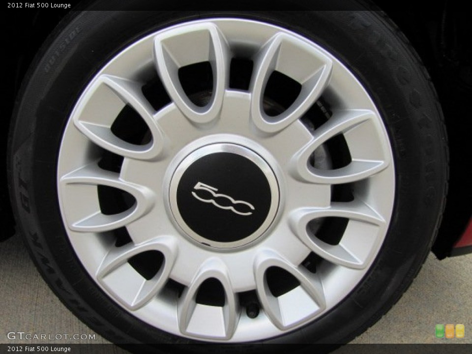 2012 Fiat 500 Lounge Wheel and Tire Photo #85222928