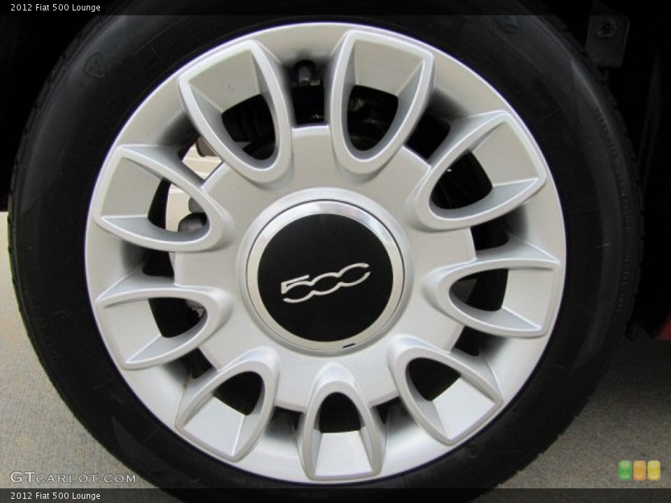 2012 Fiat 500 Lounge Wheel and Tire Photo #85222946