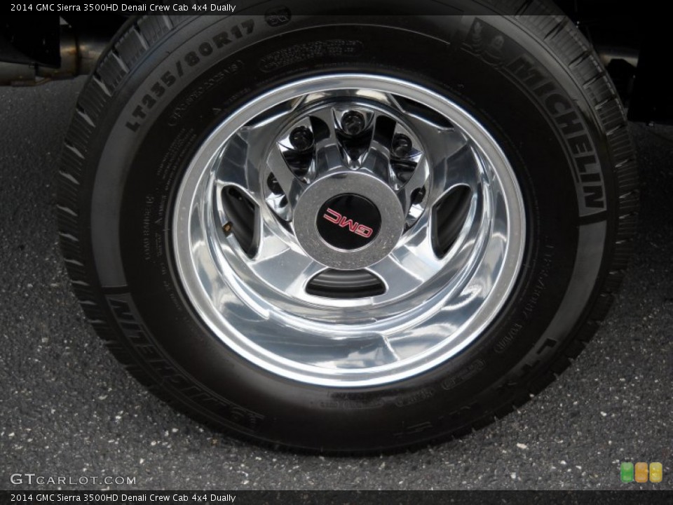 2014 GMC Sierra 3500HD Denali Crew Cab 4x4 Dually Wheel and Tire Photo #85226600