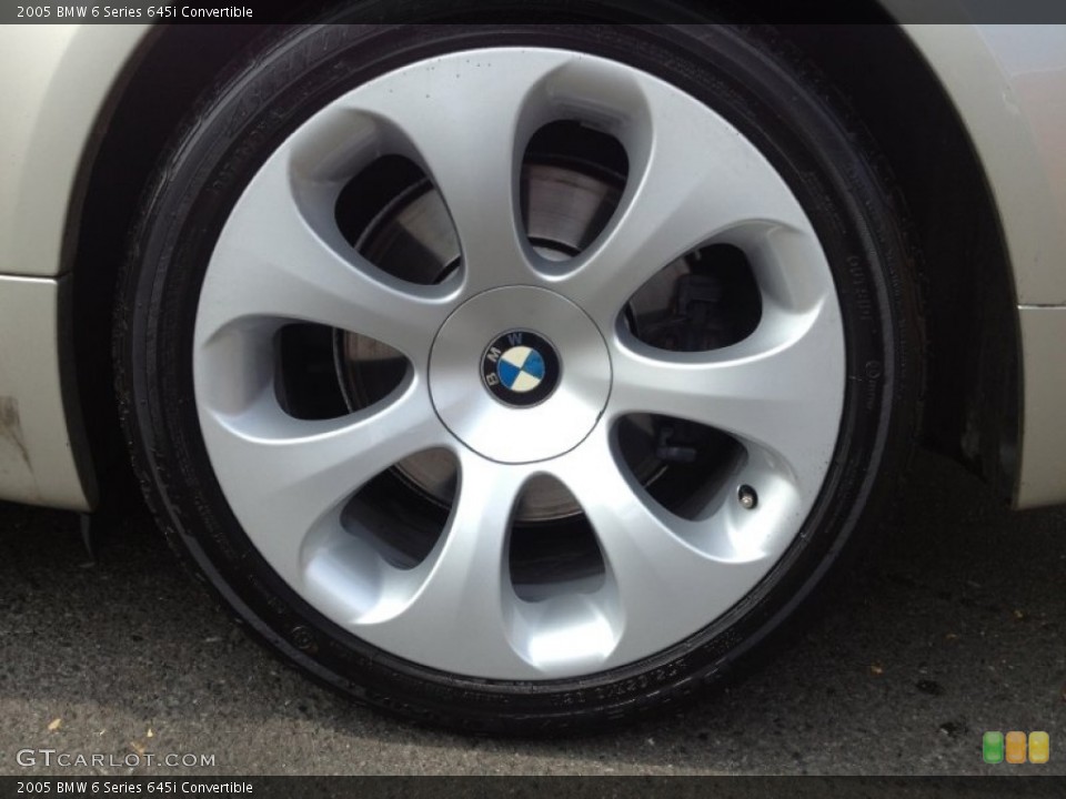 2005 BMW 6 Series 645i Convertible Wheel and Tire Photo #85236479