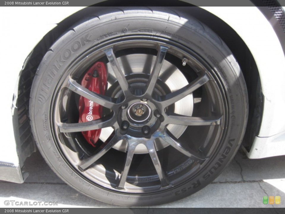 2008 Mitsubishi Lancer Evolution GSR Wheel and Tire Photo #85251641