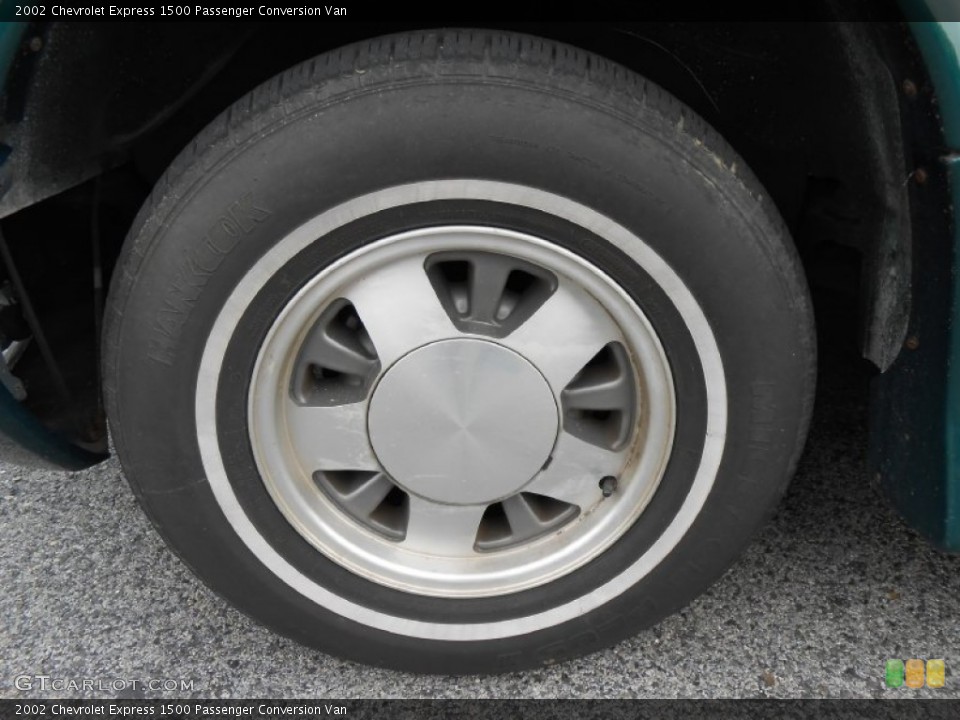2002 Chevrolet Express 1500 Passenger Conversion Van Wheel and Tire Photo #85298591