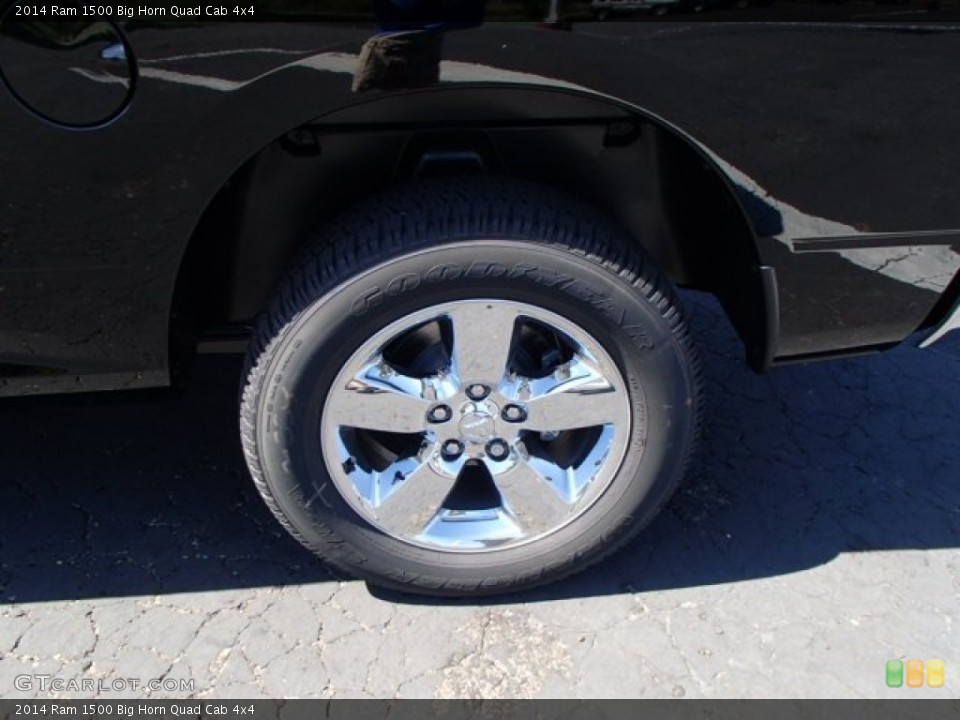 2014 Ram 1500 Big Horn Quad Cab 4x4 Wheel and Tire Photo #85312478