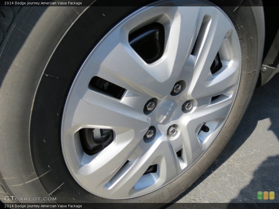 2014 Dodge Journey Amercian Value Package Wheel and Tire Photo #85315061