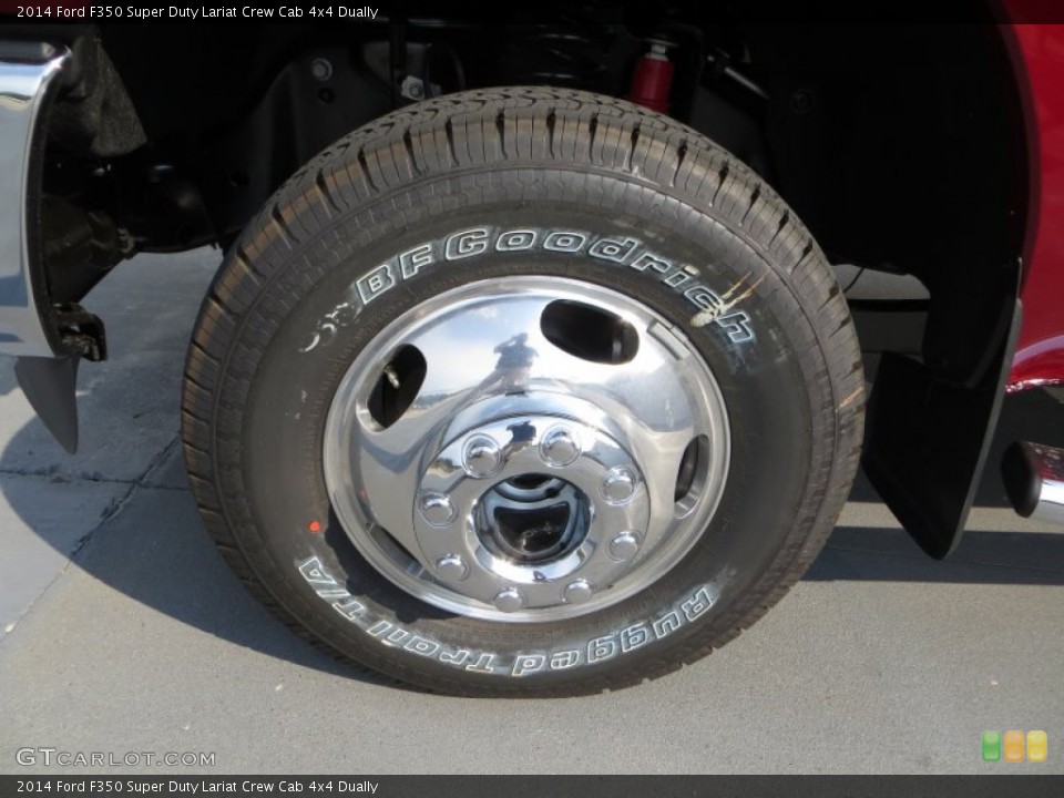 2014 Ford F350 Super Duty Lariat Crew Cab 4x4 Dually Wheel and Tire Photo #85350560