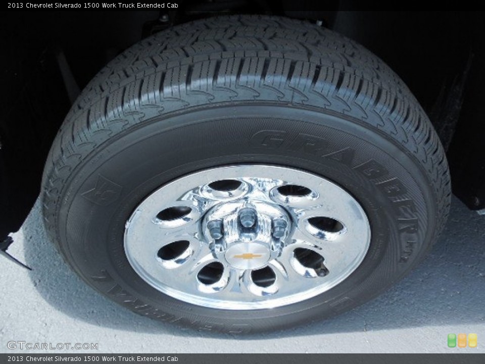 2013 Chevrolet Silverado 1500 Work Truck Extended Cab Wheel and Tire Photo #85391509