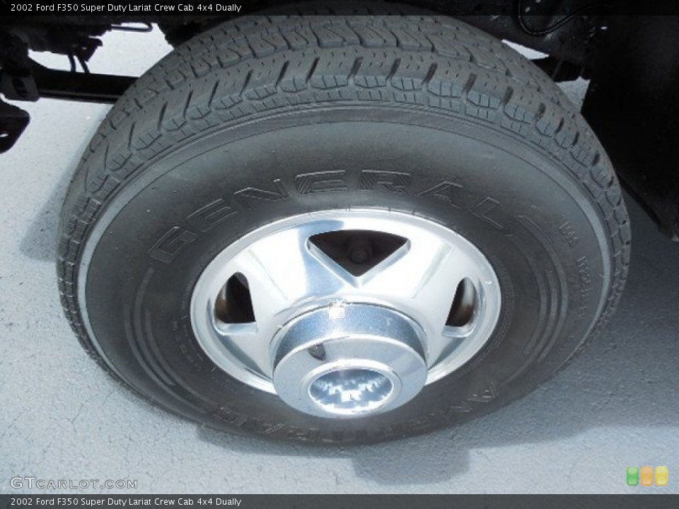 2002 Ford F350 Super Duty Lariat Crew Cab 4x4 Dually Wheel and Tire Photo #85395229