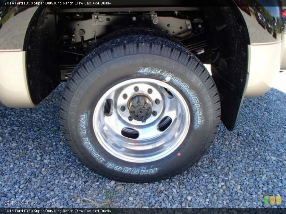 2014 Ford F350 Super Duty King Ranch Crew Cab 4x4 Dually Wheel and Tire Photo #85411866