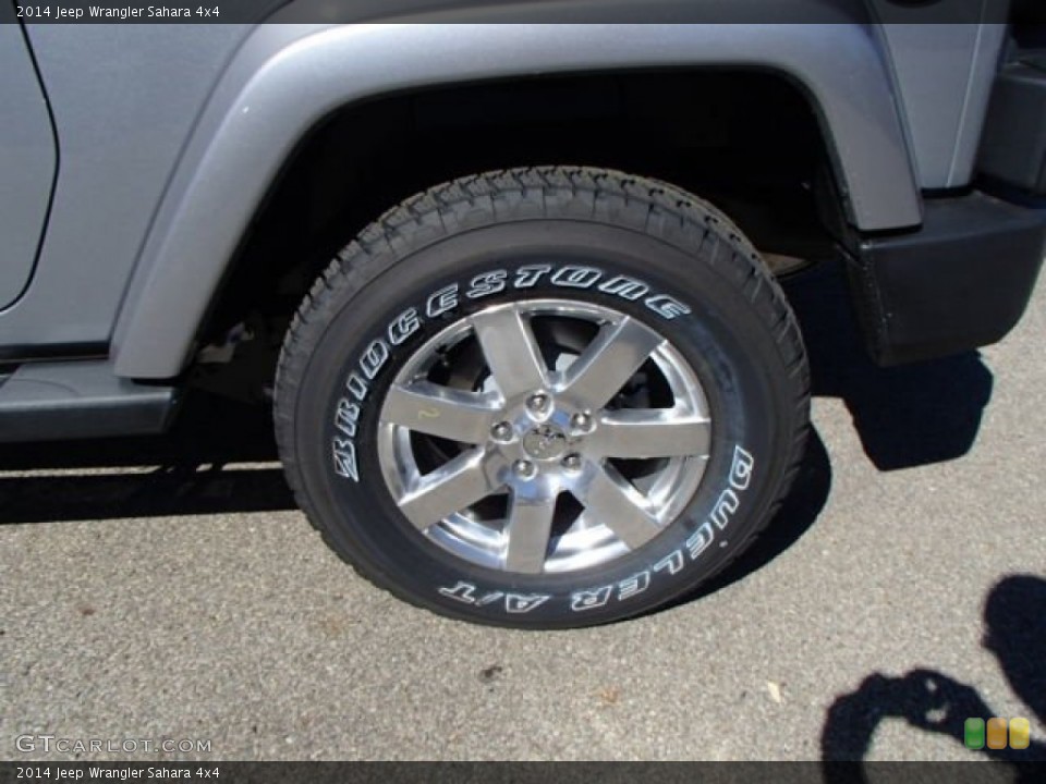 2014 Jeep Wrangler Sahara 4x4 Wheel and Tire Photo #85413105