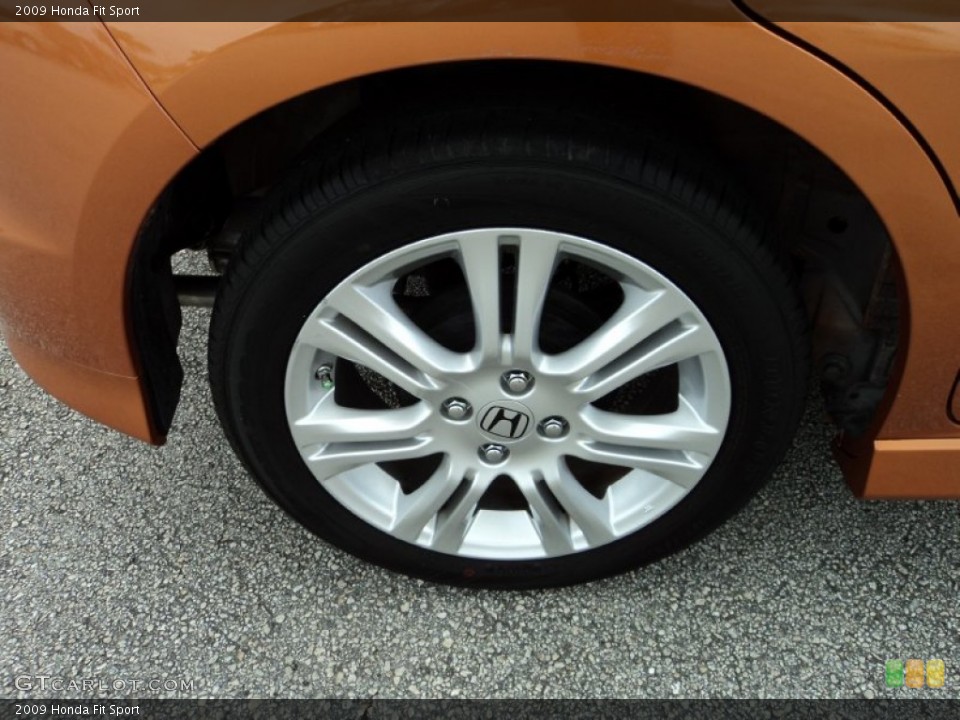 2009 Honda Fit Sport Wheel and Tire Photo #85423488