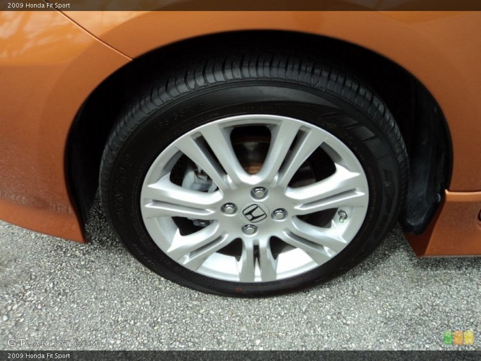 2009 Honda Fit Sport Wheel and Tire Photo #85423696