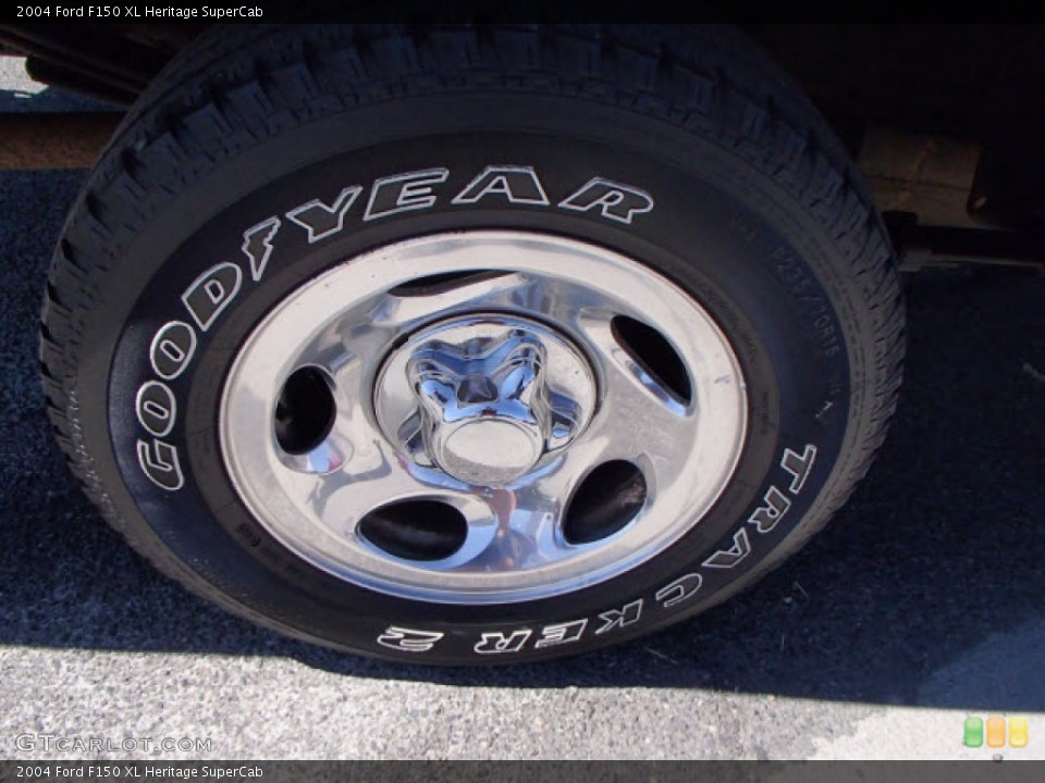 2004 Ford F150 XL Heritage SuperCab Wheel and Tire Photo #85432875