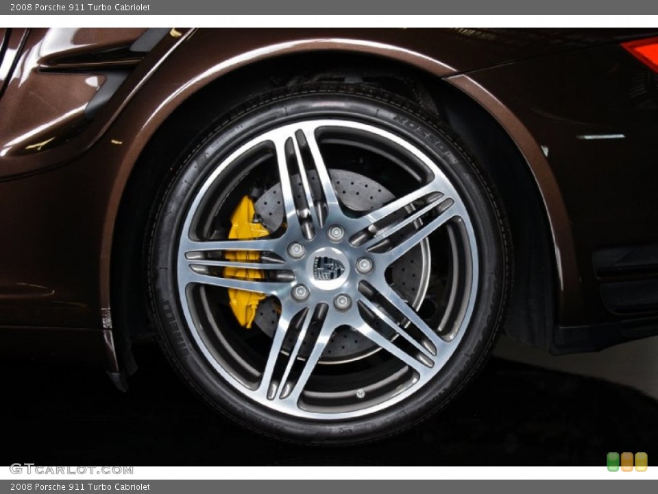 2008 Porsche 911 Turbo Cabriolet Wheel and Tire Photo #85433343
