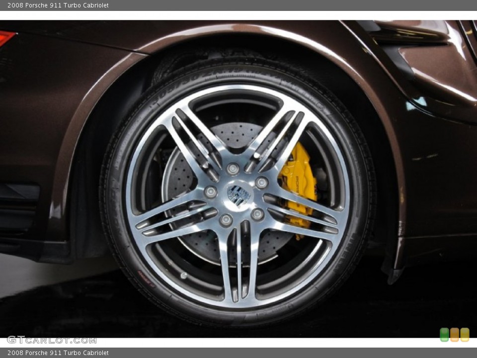 2008 Porsche 911 Turbo Cabriolet Wheel and Tire Photo #85433373