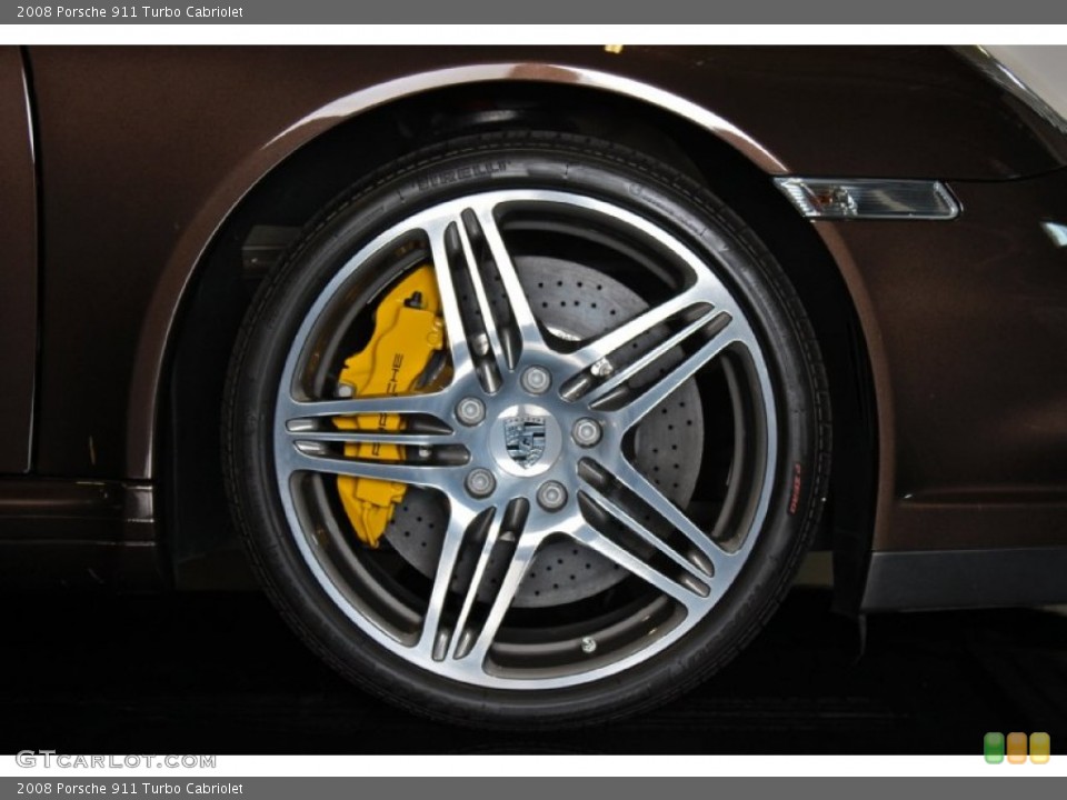 2008 Porsche 911 Turbo Cabriolet Wheel and Tire Photo #85433415