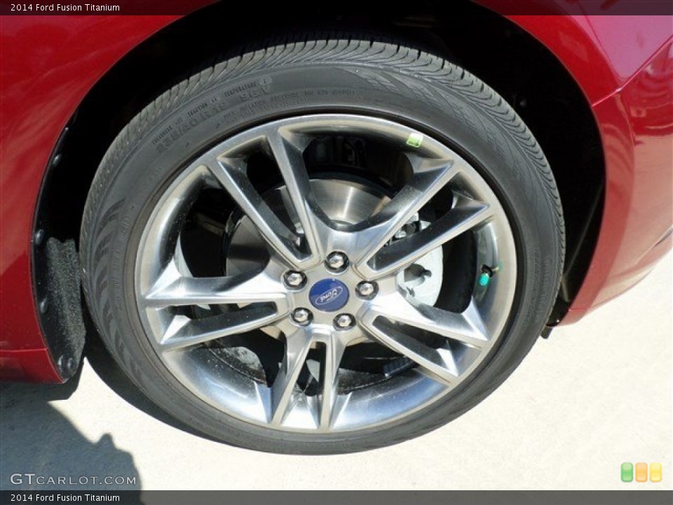 2014 Ford Fusion Titanium Wheel and Tire Photo #85436080