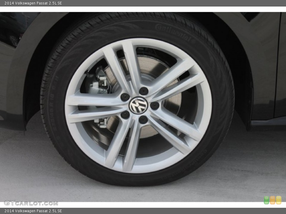 2014 Volkswagen Passat 2.5L SE Wheel and Tire Photo #85438221