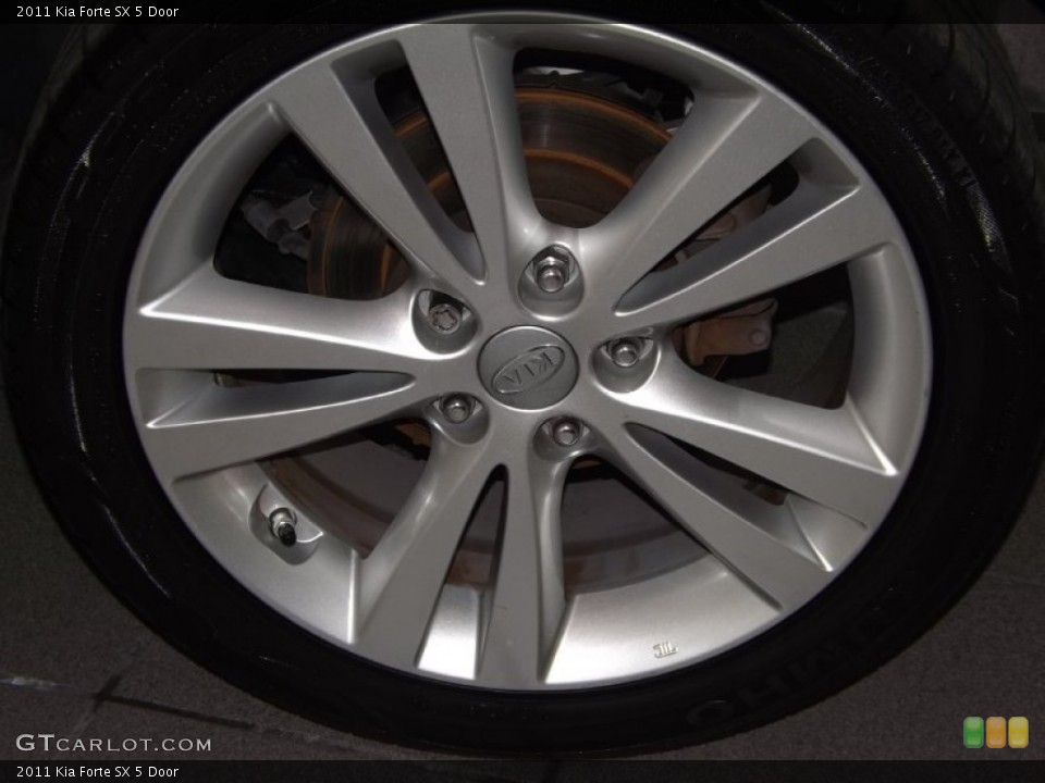 2011 Kia Forte SX 5 Door Wheel and Tire Photo #85444410