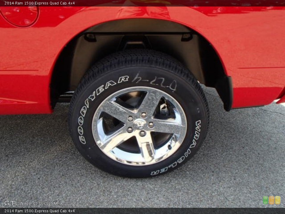 2014 Ram 1500 Express Quad Cab 4x4 Wheel and Tire Photo #85502786
