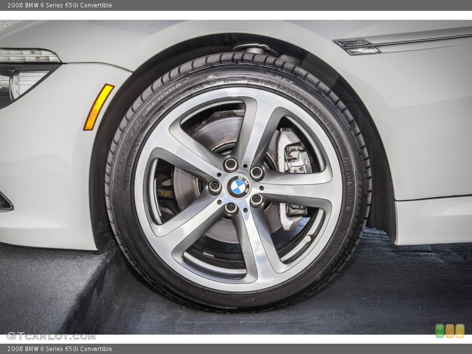2008 BMW 6 Series 650i Convertible Wheel and Tire Photo #85514393
