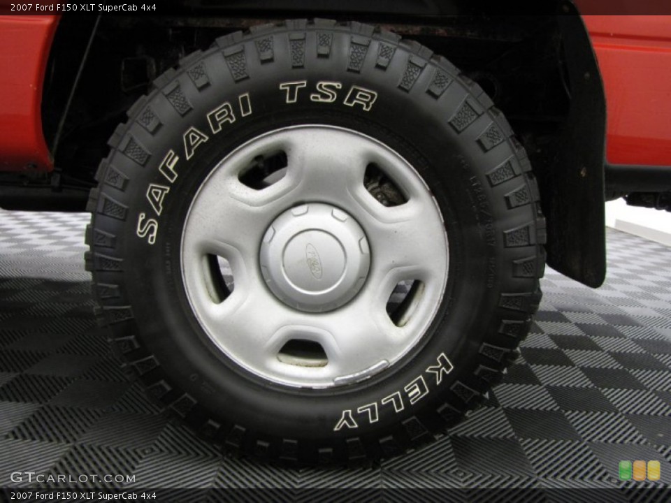2007 Ford F150 XLT SuperCab 4x4 Wheel and Tire Photo #85521653