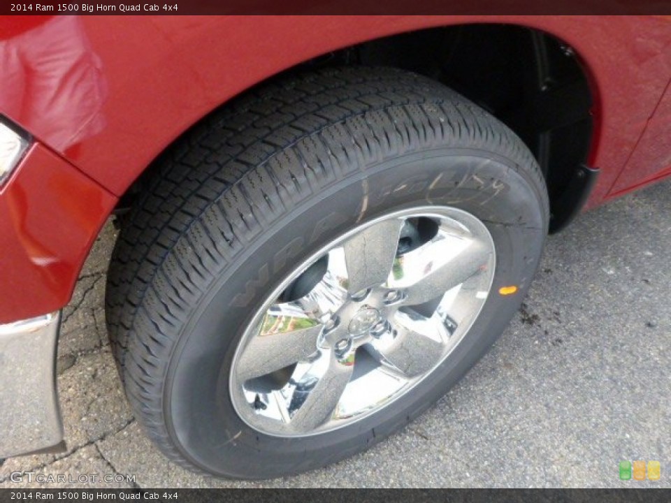 2014 Ram 1500 Big Horn Quad Cab 4x4 Wheel and Tire Photo #85540643