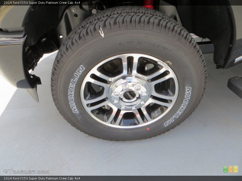 2014 Ford F250 Super Duty Platinum Crew Cab 4x4 Wheel and Tire Photo #85544039