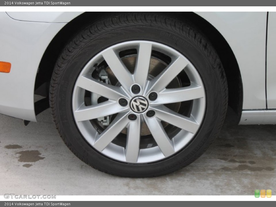 2014 Volkswagen Jetta TDI SportWagen Wheel and Tire Photo #85558690