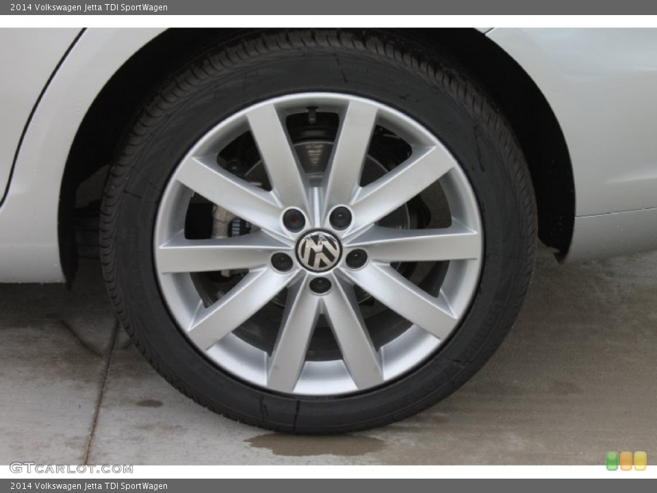 2014 Volkswagen Jetta TDI SportWagen Wheel and Tire Photo #85558742