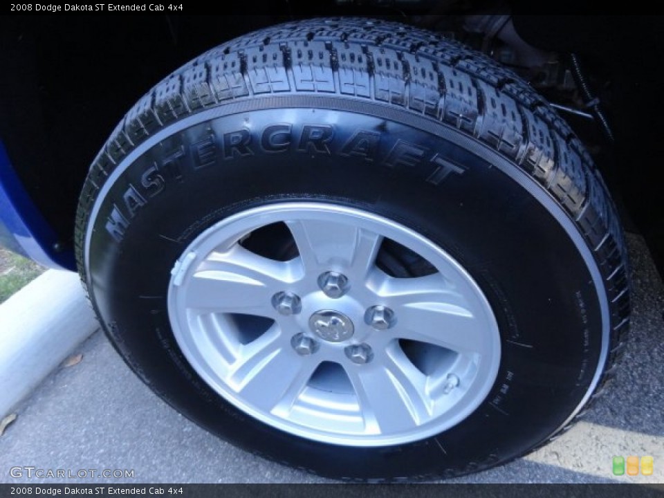 2008 Dodge Dakota ST Extended Cab 4x4 Wheel and Tire Photo #85565242