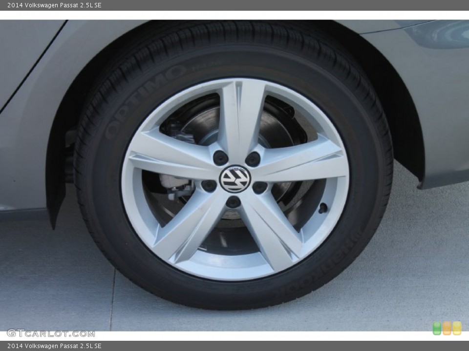 2014 Volkswagen Passat 2.5L SE Wheel and Tire Photo #85567298