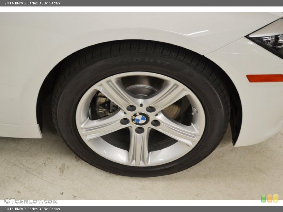 2014 BMW 3 Series 328d Sedan Wheel and Tire Photo #85582949