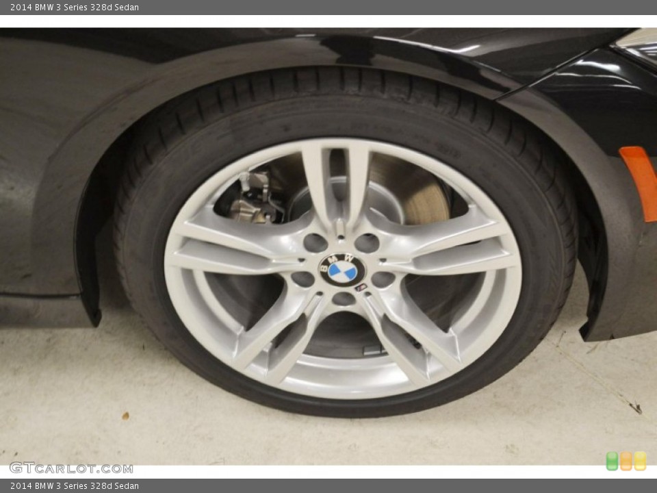 2014 BMW 3 Series 328d Sedan Wheel and Tire Photo #85583108